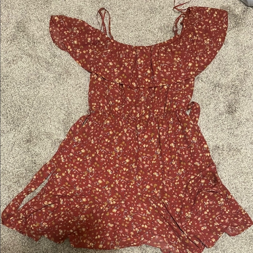 Floral Red Women’s Dress
